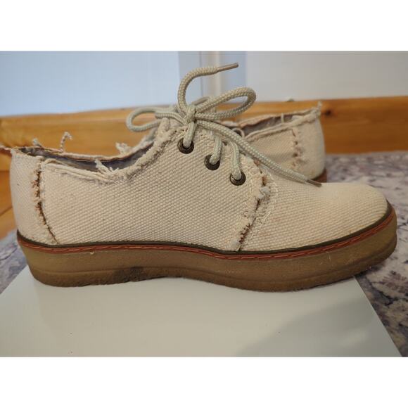 GUESS Ivory Burlap Lace Up Loafer Size 7.5 Men's Casual 04103 EUC! - Picture 5 of 9